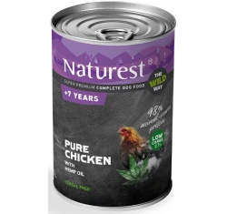 Υγρή Τροφή Σκύλου Naturest +7 Years Κοτόπουλο & Έλαιο Κάνναβης 400gr Υγρή Τροφή Σκύλου Naturest +7 Years Κοτόπουλο & Έλαιο Κάνναβης 400gr