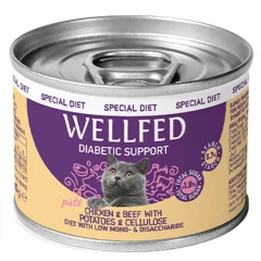 Υγρή τροφή Wellfed Special Diet Diabetic 200gr με Κοτόπουλο και Μοσχάρι Υγρή τροφή Wellfed Special Diet Diabetic 200gr με Κοτόπουλο και Μοσχάρι