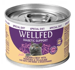 Υγρή τροφή Wellfed Special Diet Diabetic 200gr με Κοτόπουλο και Μοσχάρι Υγρή τροφή Wellfed Special Diet Diabetic 200gr με Κοτόπουλο και Μοσχάρι