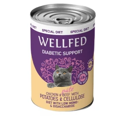 Υγρή τροφή Wellfed Special Diet Diabetic 400gr με Κοτόπουλο και Μοσχάρι  Υγρή τροφή Wellfed Special Diet Diabetic 400gr με Κοτόπουλο και Μοσχάρι