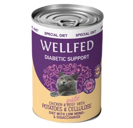 Υγρή τροφή Wellfed Special Diet Diabetic 400gr με Κοτόπουλο και Μοσχάρι  Υγρή τροφή Wellfed Special Diet Diabetic 400gr με Κοτόπουλο και Μοσχάρι