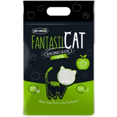 Αμμος Γάτας Pet Natura FantastiCat 10lt (8,6kg) με Ζεόλιθο και άρωμα Πράσινο Μήλο