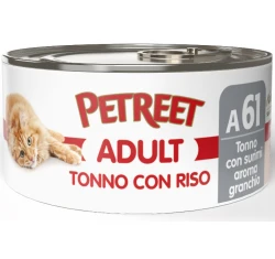Υγρή Τροφή - Κονσέρβα Γάτας Petreet Adult Τόνος με Ρύζι & Σουρίμι 85gr Υγρή Τροφή - Κονσέρβα Γάτας Petreet Adult Τόνος με Ρύζι & Σουρίμι 85gr