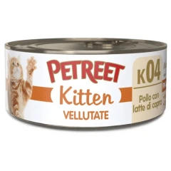 Υγρή Τροφή - Κονσέρβα Γάτας Petreet Kitten Vellutate Κοτόπουλο με Γάλα 60gr Υγρή Τροφή - Κονσέρβα Γάτας Petreet Kitten Vellutate Κοτόπουλο με Γάλα 60gr