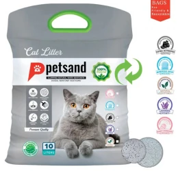 Άμμος Γάτας Petsand Natural Tela bag Μπετονίτης 10lt