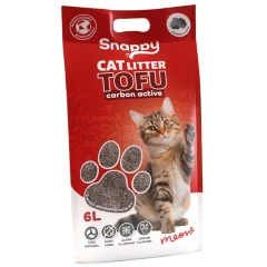 Αμμος - Πέλλετ Γάτας Snappy Tofu Active Carbon 6lt Αμμος - Πέλλετ Γάτας Snappy Tofu Active Carbon 6lt