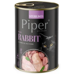 Κονσέρβα Γάτας Piper Cat Adult Sterilised Rabbit (Κουνέλι) Can 400gr