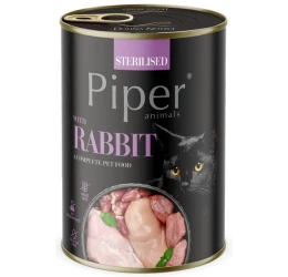 Κονσέρβα Γάτας Piper Cat Adult Sterilised Rabbit (Κουνέλι) Can 400gr Κονσέρβα Γάτας Piper Cat Adult Sterilised Rabbit (Κουνέλι) Can 400gr