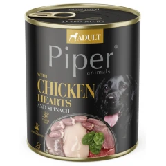 Κονσέρβα Σκύλου Piper Chicken Hearts & Spinach (Καρδιά Κοτόπουλου & Σπανάκι) 400gr Κονσέρβα Σκύλου Piper Chicken Hearts & Spinach (Καρδιά Κοτόπουλου & Σπανάκι) 400gr