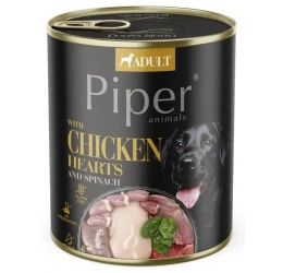 Κονσέρβα Σκύλου Piper Chicken Hearts & Spinach (Καρδιά Κοτόπουλου & Σπανάκι) 800gr Κονσέρβα Σκύλου Piper Chicken Hearts & Spinach (Καρδιά Κοτόπουλου & Σπανάκι) 800gr