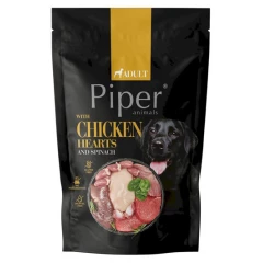 Pouch Σκύλου Piper Chicken Hearts & Spinach (Καρδιά Κοτόπουλου & Σπανάκι) 500gr