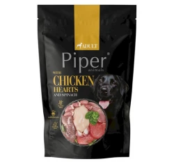 Pouch Σκύλου Piper Chicken Hearts & Spinach (Καρδιά Κοτόπουλου & Σπανάκι) 500gr