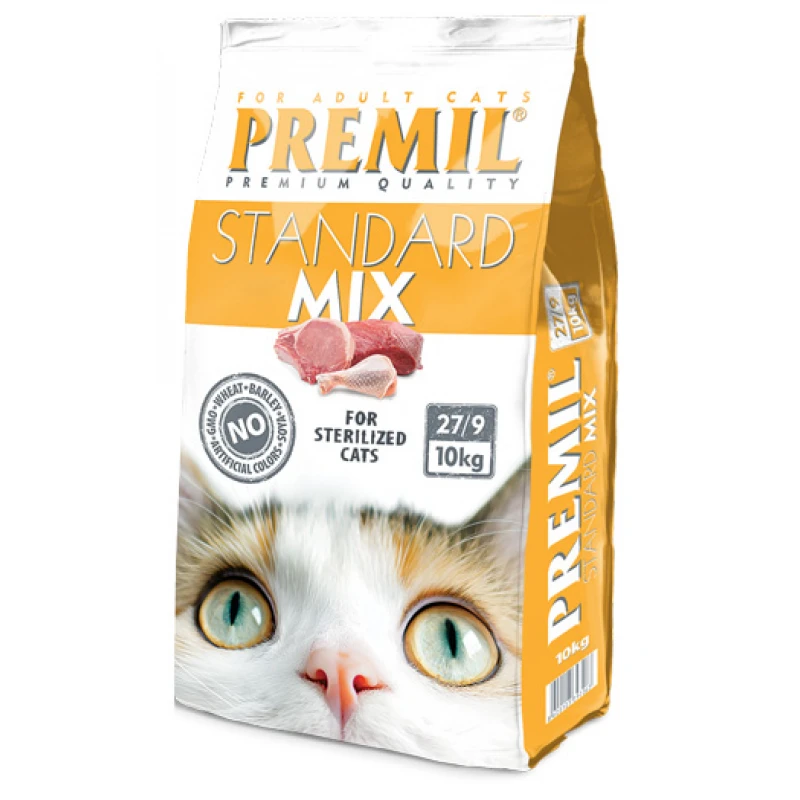 Premil Premium Standard Mix 10kg Γάτες Premil Premium Standard Mix 10kg Γάτες