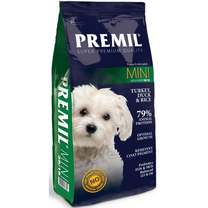 Premil Adult and Puppy Mini Turkey & Duck 15kg Σκύλοι