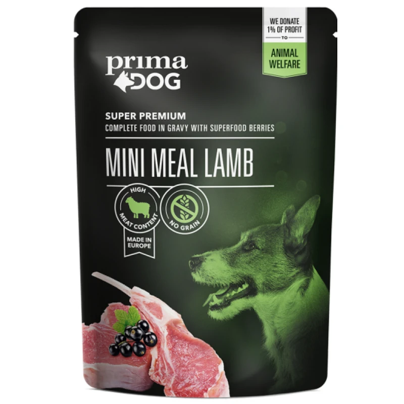 Prima Dog Mini Meals Pouch 85gr με Αρνί ΣΚΥΛΟΙ
