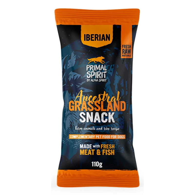 Λιχουδιά Σκύλου Primal Spirit Iberian Ancestral Grassland Snack 110gr Σκύλοι