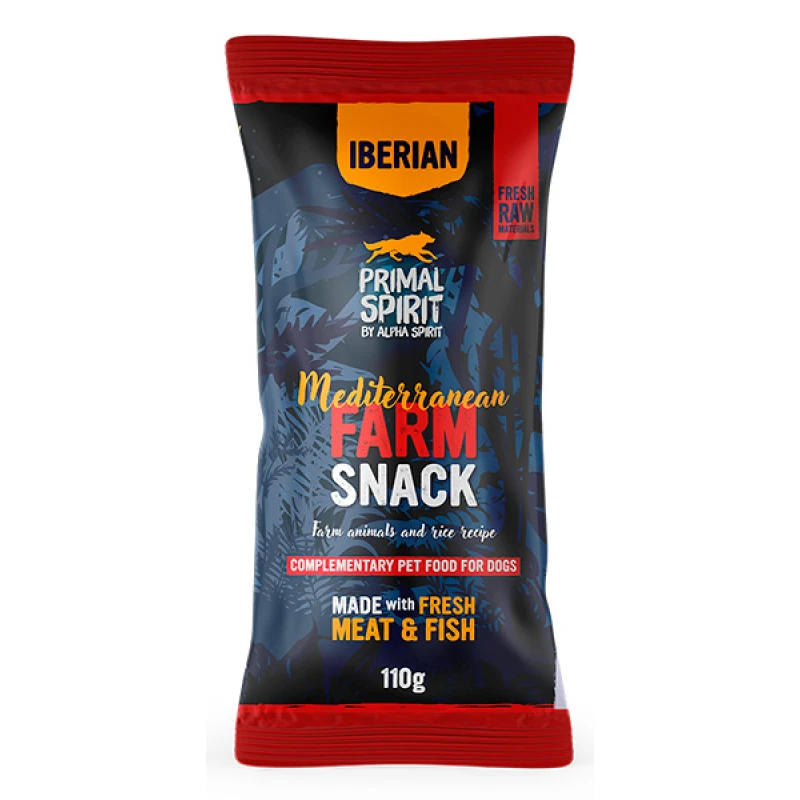 Λιχουδιά Σκύλου Primal Spirit Iberian Mediterranean Farm Snack 110gr Σκύλοι
