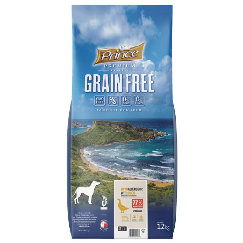 Prince Grain Free Hypoallergenic with Duck, White Fish & Sweet Potato 12kg Σκύλοι Prince Grain Free Hypoallergenic with Duck, White Fish & Sweet Potato 12kg Σκύλοι