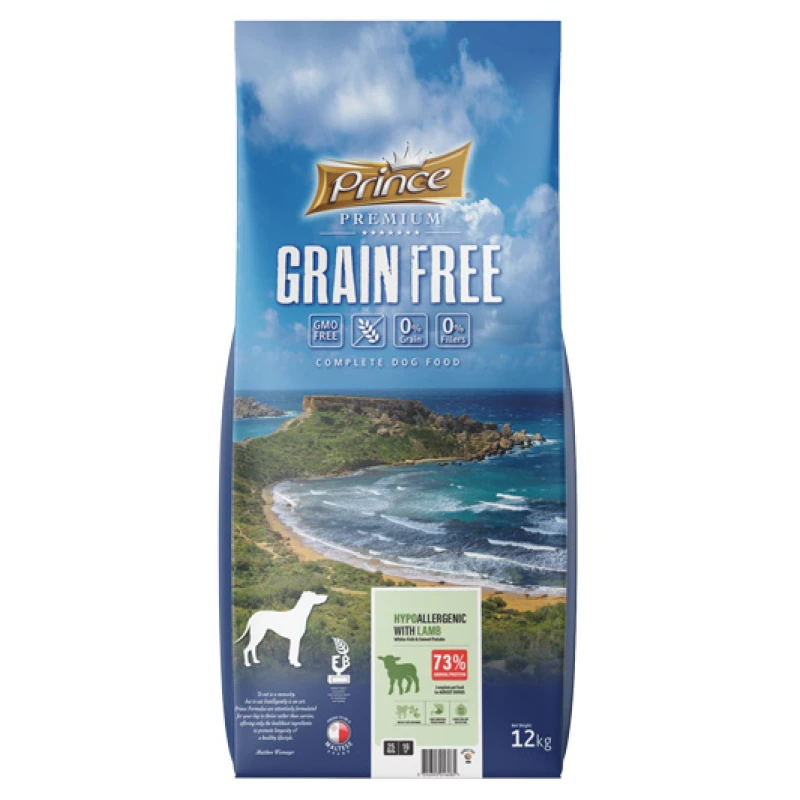 Prince Grain Free Hypoallergenic with Lamb, White Fish & Sweet Potato 12kg Σκύλοι Prince Grain Free Hypoallergenic with Lamb, White Fish & Sweet Potato 12kg Σκύλοι