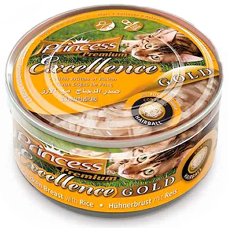 Princess Premium Classic Chicken & Tuna Rice Ginseng Honey 170g Γάτες