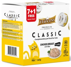 Princess Premium Classic Chicken Breast with Rice 70g (7 + 1 Δώρο) Princess Premium Classic Chicken Breast with Rice 70g (7 + 1 Δώρο)
