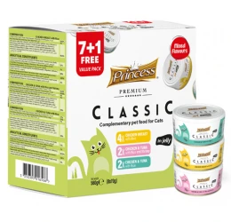 Princess Premium Classic Combo Chicken & Tuna 70g Mix 3 Γεύσεις (7 + 1 Δώρο) Princess Premium Classic Combo Chicken & Tuna 70g Mix 3 Γεύσεις (7 + 1 Δώρο)