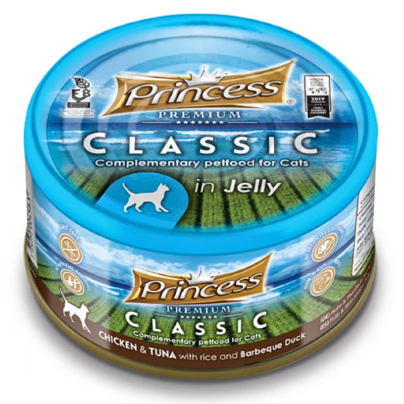 Princess Premium Classic Tuna, Chicken, BBQ Duck 170g Γάτες Princess Premium Classic Tuna, Chicken, BBQ Duck 170g Γάτες
