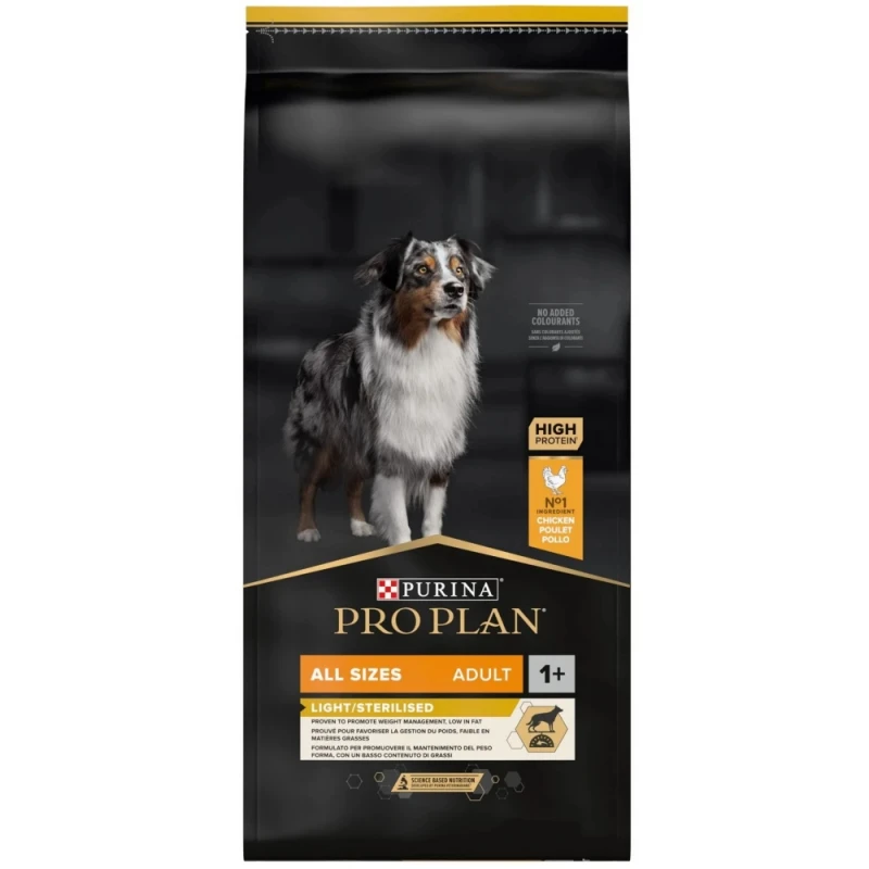 PRO PLAN ADULT OPTIWEIGHT LIGHT / STERILISED ALL SIZES 14Kg (ΕΛΑΦΡΩΣ ΣΚΙΣΜΕΝΟ) ΣΚΥΛΟΙ PRO PLAN ADULT OPTIWEIGHT LIGHT / STERILISED ALL SIZES 14Kg (ΕΛΑΦΡΩΣ ΣΚΙΣΜΕΝΟ) ΣΚΥΛΟΙ