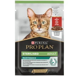 Pro Plan Sterilised Maintenance Βοδινό σε Σάλτσα 85gr Pro Plan Sterilised Maintenance Βοδινό σε Σάλτσα 85gr