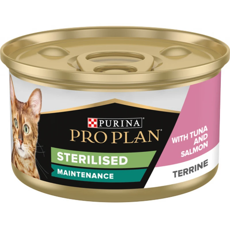 Pro Plan Υγρή Τροφή Γάτας Adult Sterilised Maintenance Salmon and Tuna 85g Γάτες