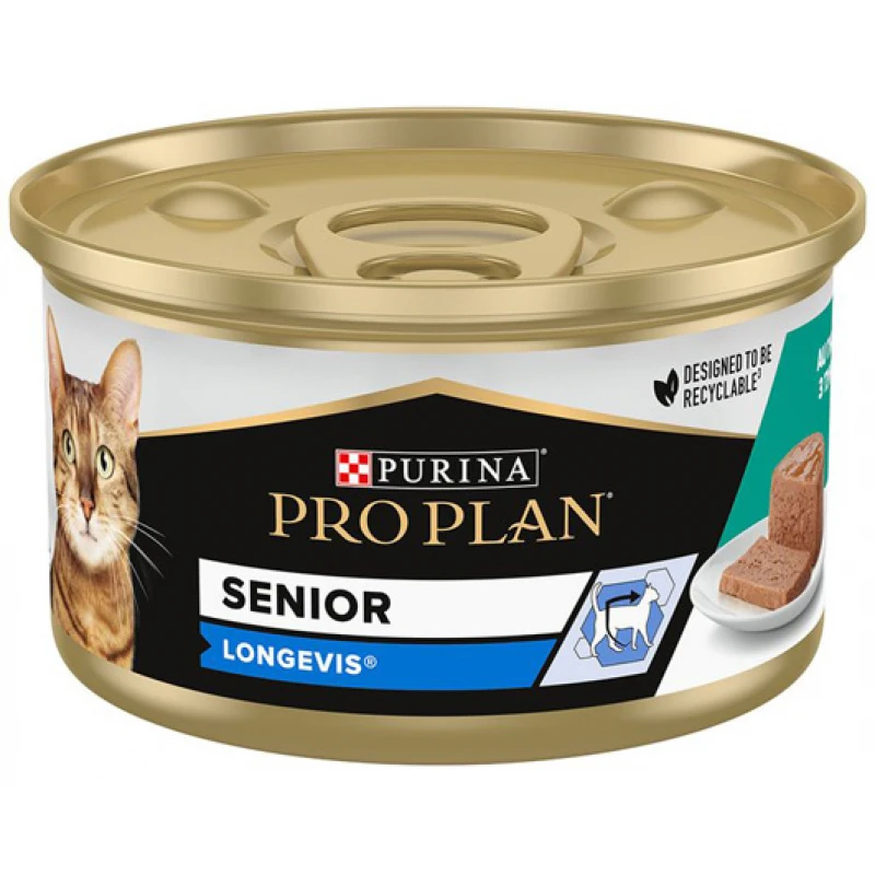 Pro Plan Υγρή Τροφή Γάτας Senior Longevis Tuna Mousse 85g Γάτες Pro Plan Υγρή Τροφή Γάτας Senior Longevis Tuna Mousse 85g Γάτες