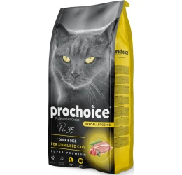 Ξηρή Τροφή Γάτας Prochoice Sterilised Hypoallergenic Duck & Rice 15kg με Πάπια Ξηρή Τροφή Γάτας Prochoice Sterilised Hypoallergenic Duck & Rice 15kg με Πάπια