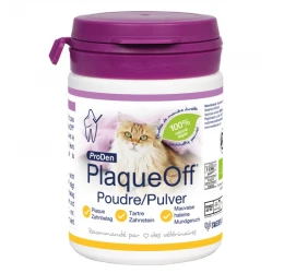 PlaqueOff Κατά της Κακοσμίας, Πέτρας και Πλάκας για Γατες 40gr σε Σκόνη PlaqueOff Κατά της Κακοσμίας, Πέτρας και Πλάκας για Γατες 40gr σε Σκόνη