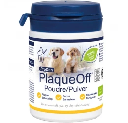Plaqueoff Κατά της Κακοσμίας, Πέτρας και Πλάκας για Σκύλους 180gr σε Σκόνη Plaqueoff Κατά της Κακοσμίας, Πέτρας και Πλάκας για Σκύλους 180gr σε Σκόνη