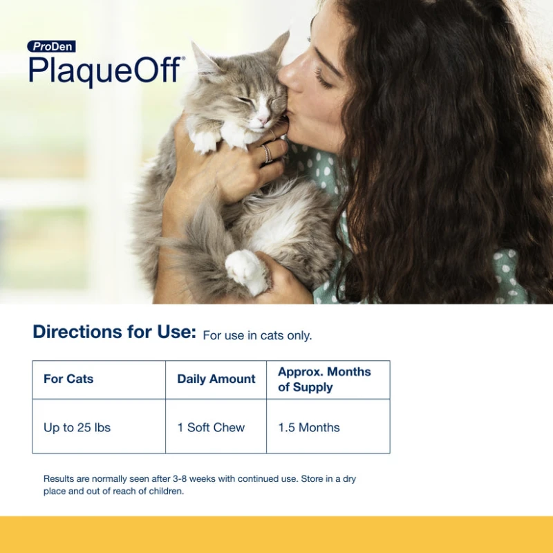 Plaqueoff Soft Chew Κατά της Κακοσμίας, Πέτρας και Πλάκας για Γάτες 90gr Γάτες