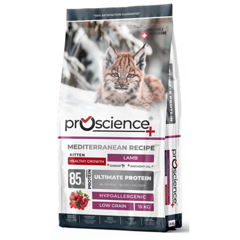 Ξηρά Τροφή Γάτας Proscience Kitten Αρνί 15kg Γάτες