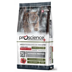 Ξηρά Τροφή Γάτας Proscience Sterilized Urinary Αρνί και Σολομός 15kg