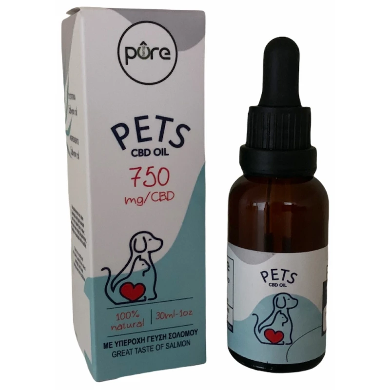 Λάδι βιολογικής κάνναβης cbd Pure (Sensitiva)  Pets 30ml ΣΥΜΠΛΗΡΩΜΑΤΑ ΔΙΑΤΡΟΦΗΣ & ΒΙΤΑΜΙΝΕΣ ΣΚΥΛΟΥ