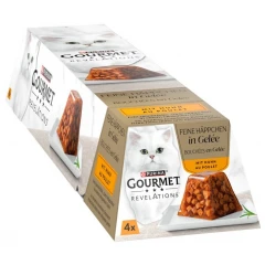 Purina Gourmet Revelations Fine Cuts σε Ζελέ με Κοτόπουλο 4x57gr Purina Gourmet Revelations Fine Cuts σε Ζελέ με Κοτόπουλο 4x57gr