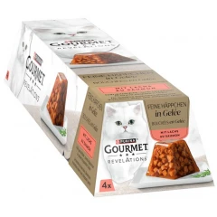 Purina Gourmet Revelations Fine Cuts σε Ζελέ με Σολομό 4x57gr Purina Gourmet Revelations Fine Cuts σε Ζελέ με Σολομό 4x57gr