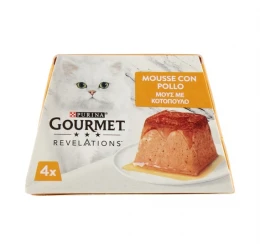 Purina Gourmet Revelations Mousse Με Κοτόπουλο 4x57gr