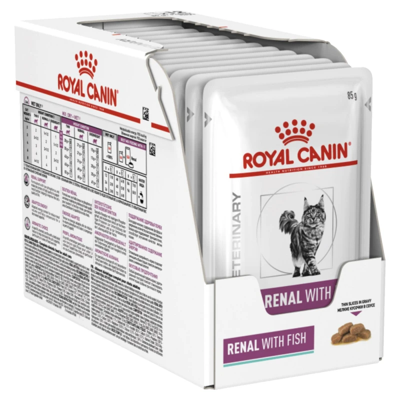 Royal Canin Diet Cat Renal Fish pouch 12x85g ΥΓΡΗ ΤΡΟΦΗ -  ΚΟΝΣΕΡΒΕΣ ΓΑΤΑΣ