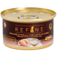 Υγρή Τροφή - Κονσέρβα Γάτας Refine Kitten Μους Κοτόπουλο με Κατσικίσιο Γάλα 85 gr Υγρή Τροφή - Κονσέρβα Γάτας Refine Kitten Μους Κοτόπουλο με Κατσικίσιο Γάλα 85 gr