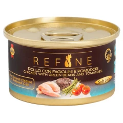 Υγρή Τροφή - Κονσέρβα Γάτας Refine Sterilized Κοτόπουλο με Φασολάκια & Ντομάτες 85gr Υγρή Τροφή - Κονσέρβα Γάτας Refine Sterilized Κοτόπουλο με Φασολάκια & Ντομάτες 85gr