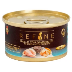 Υγρή Τροφή - Κονσέρβα Γάτας Refine Sterilized Κοτόπουλο με Γαρίδες 85gr Υγρή Τροφή - Κονσέρβα Γάτας Refine Sterilized Κοτόπουλο με Γαρίδες 85gr