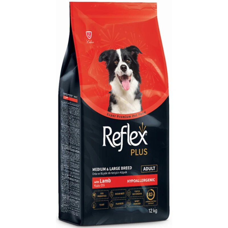 Ξηρά Τροφή Σκύλου Reflex Plus Medium & Large Adult Αρνί 12kg Σκύλοι