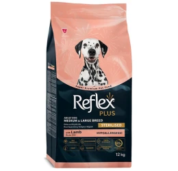 Ξηρά Τροφή Σκύλου Reflex Plus Medium & Large Light & Sterilised Adult Αρνί 12kg Ξηρά Τροφή Σκύλου Reflex Plus Medium & Large Light & Sterilised Adult Αρνί 12kg