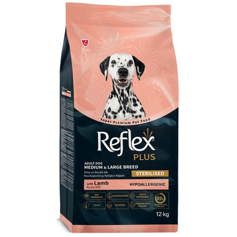 Ξηρά Τροφή Σκύλου Reflex Plus Medium & Large Light & Sterilised Adult Αρνί 12kg Σκύλοι Ξηρά Τροφή Σκύλου Reflex Plus Medium & Large Light & Sterilised Adult Αρνί 12kg Σκύλοι