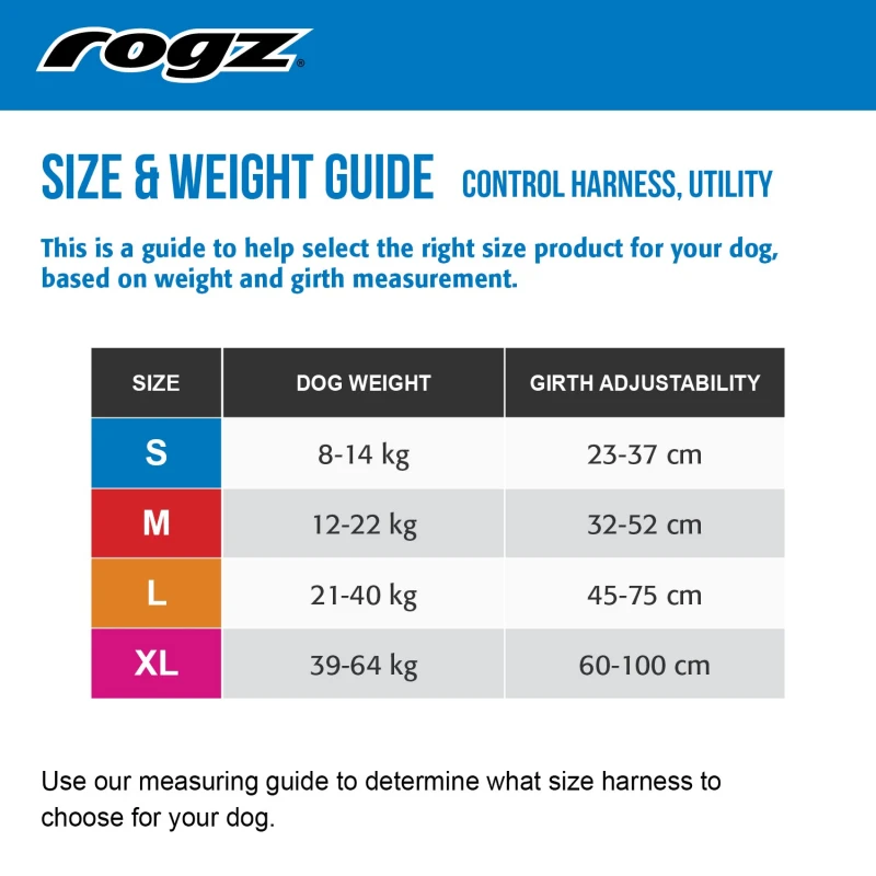 Σαμαράκι Σκύλου Rogz Utility Control Yellow Large 2x45-75cm ΣΚΥΛΟΙ