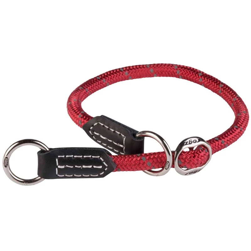 Περιλαίμιο, Πνίχτης Rogz Rope Large Σκύλου Κόκκινο 12mmx45-55cm ΣΚΥΛΟΙ